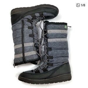 Kamik Black and Gray Winter Boots